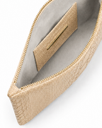 Amsterdam Italian Python Leather Handbag Creme