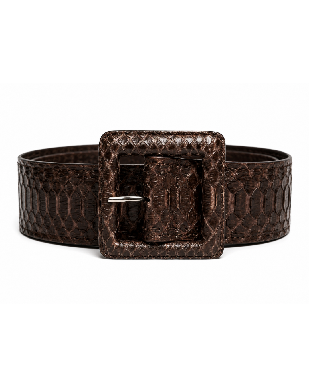 Anastasia Italian Python Leather Belt