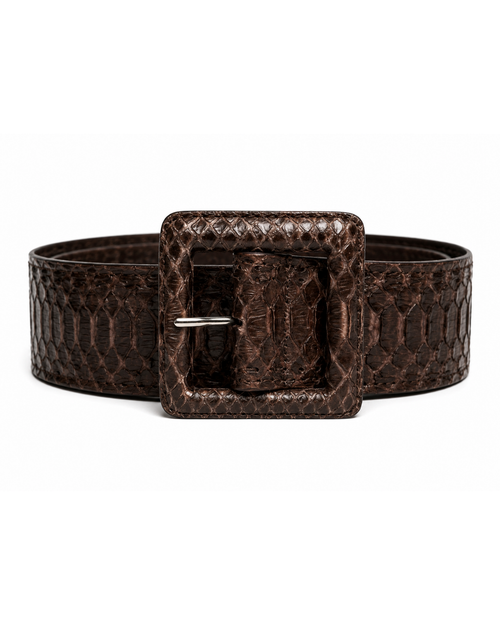 Anastasia Italian Python Leather Belt