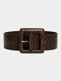 Anastasia Italian Python Leather Belt
