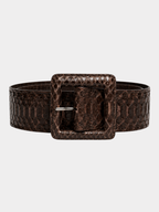 Anastasia Italian Python Leather Belt