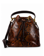 Austin Italian Python Leather Shoulder Bag