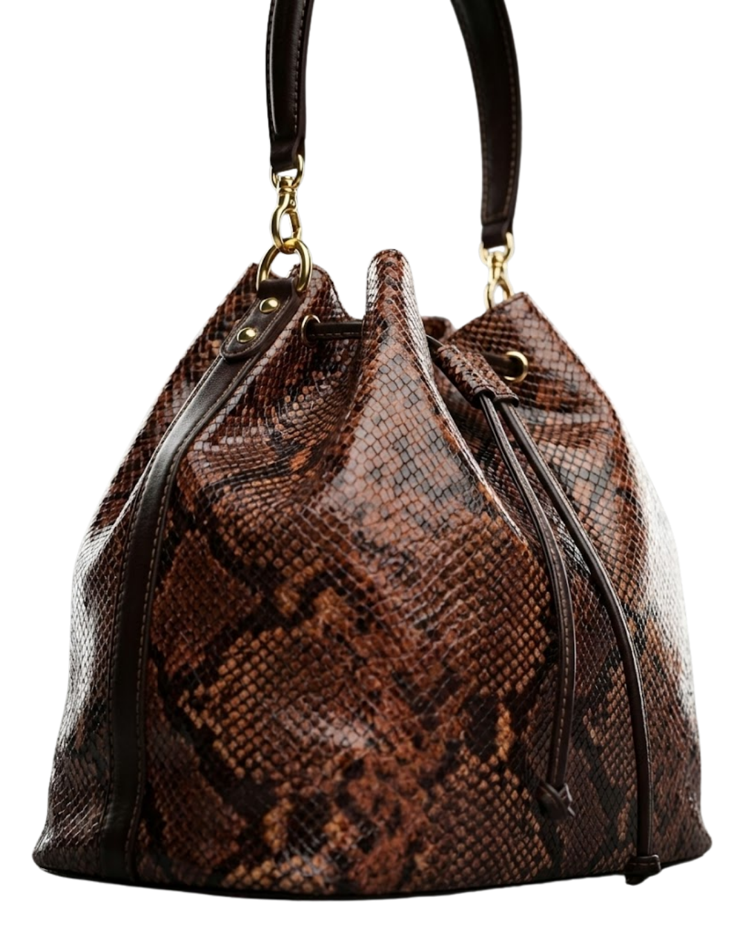 Austin Italian Python Leather Shoulder Bag