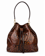 Austin Italian Python Leather Shoulder Bag