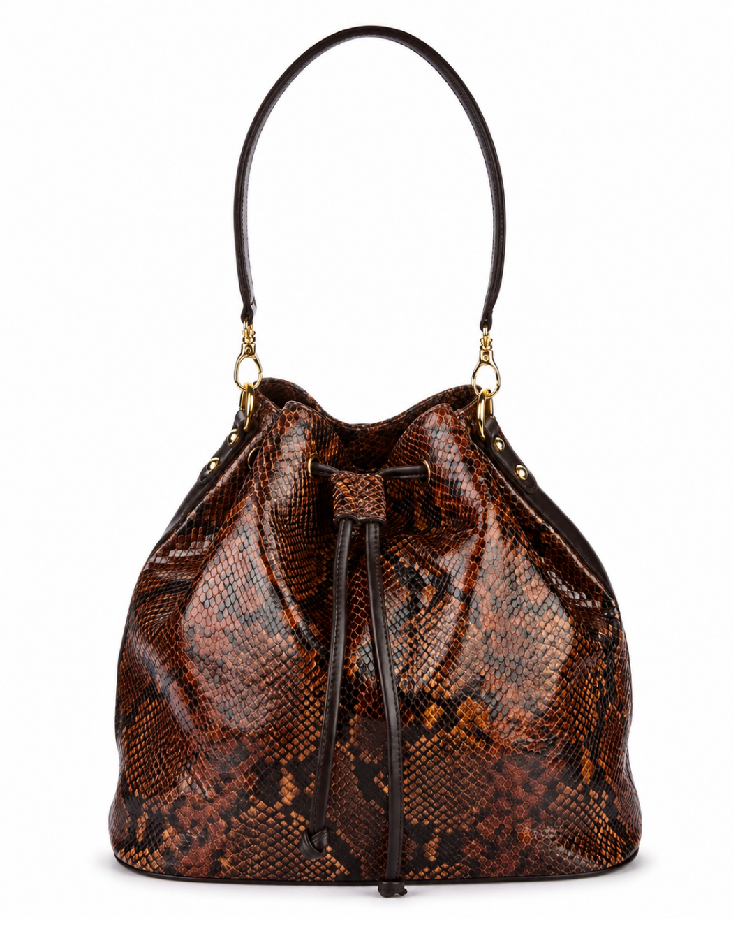 Austin Italian Python Leather Shoulder Bag