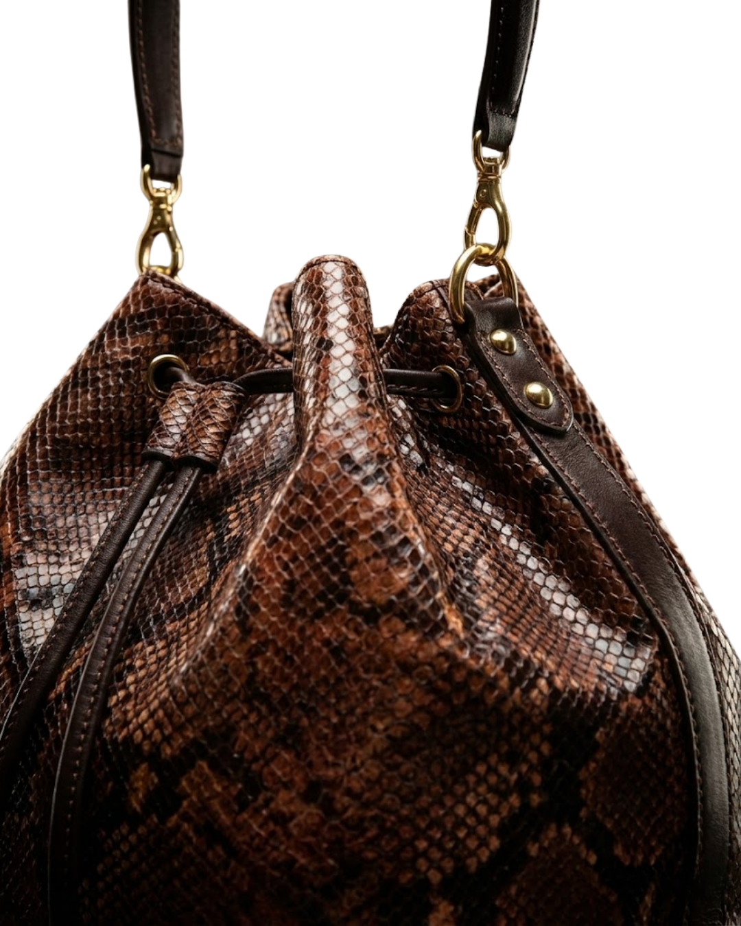 Austin Italian Python Leather Shoulder Bag