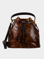 Austin Italian Python Leather Shoulder Bag