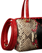 Delaware Italian Python Leather Handbag Lipstick