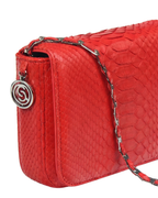 Downing Italian Python Leather Handbag Lipstick