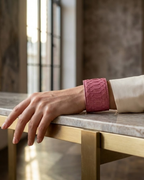 Epheia Python Leather Bracelet Pink Python