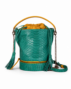 Felicia Brazil Python Italian Leather Handbag