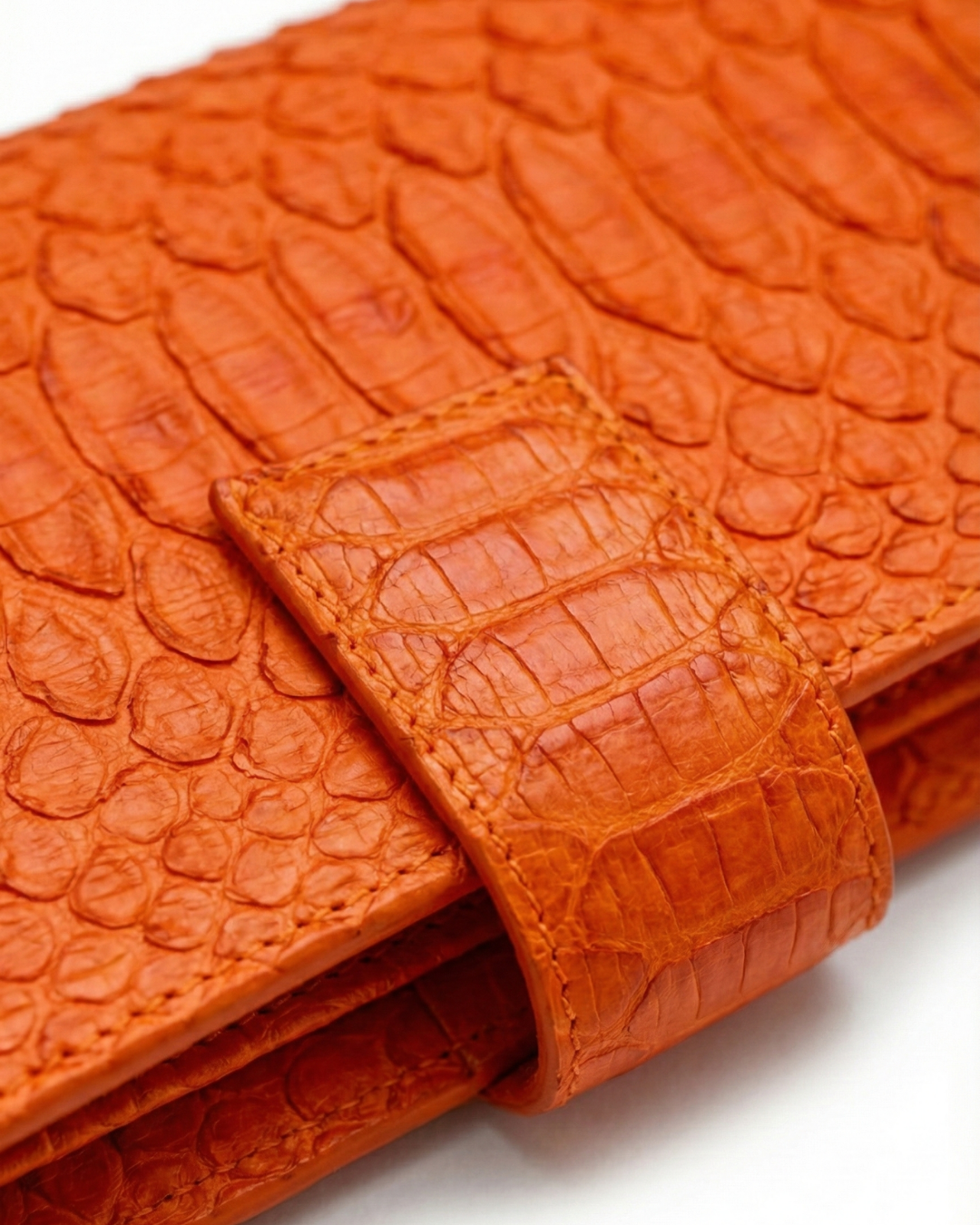 Giovani Python Wallet Orange
