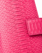 Giovani Python Wallet Pink