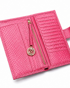 Giovani Python Wallet Pink
