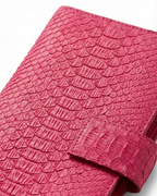Giovani Python Wallet Pink