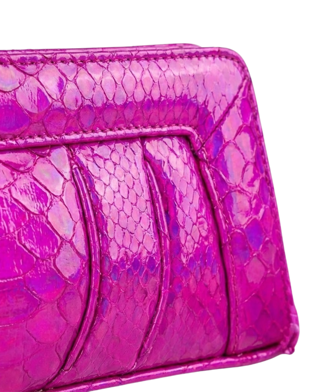 Malibu Italian Python Clutch Handbag Barbie