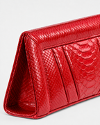 Malibu Italian Python Clutch Handbag Lipstick