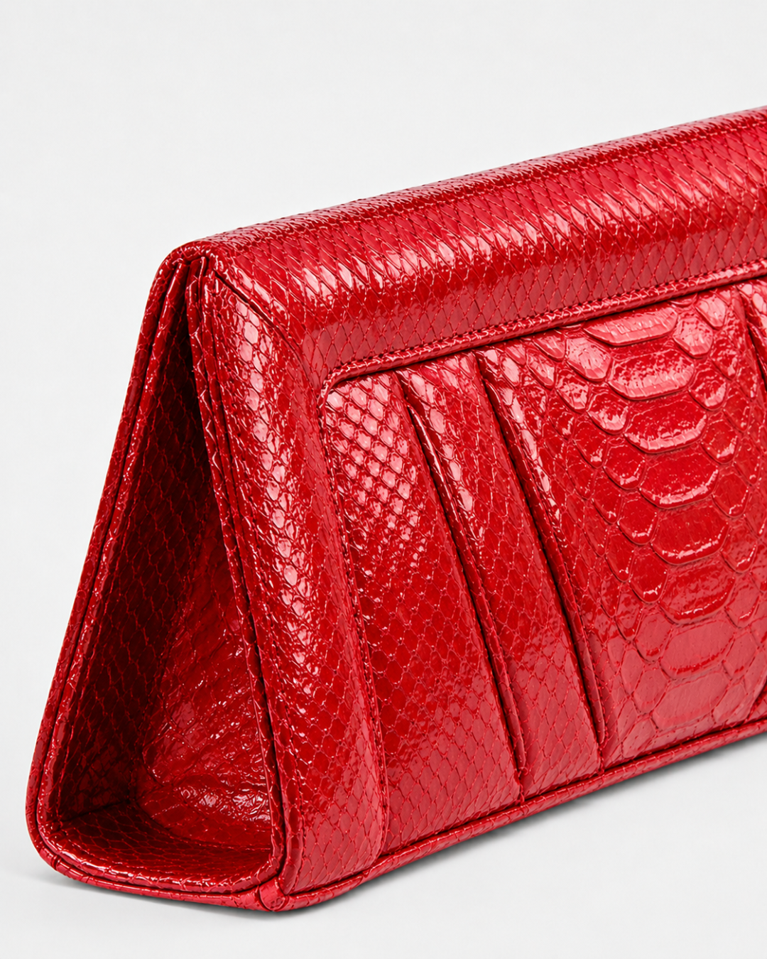 Malibu Italian Python Clutch Handbag Lipstick
