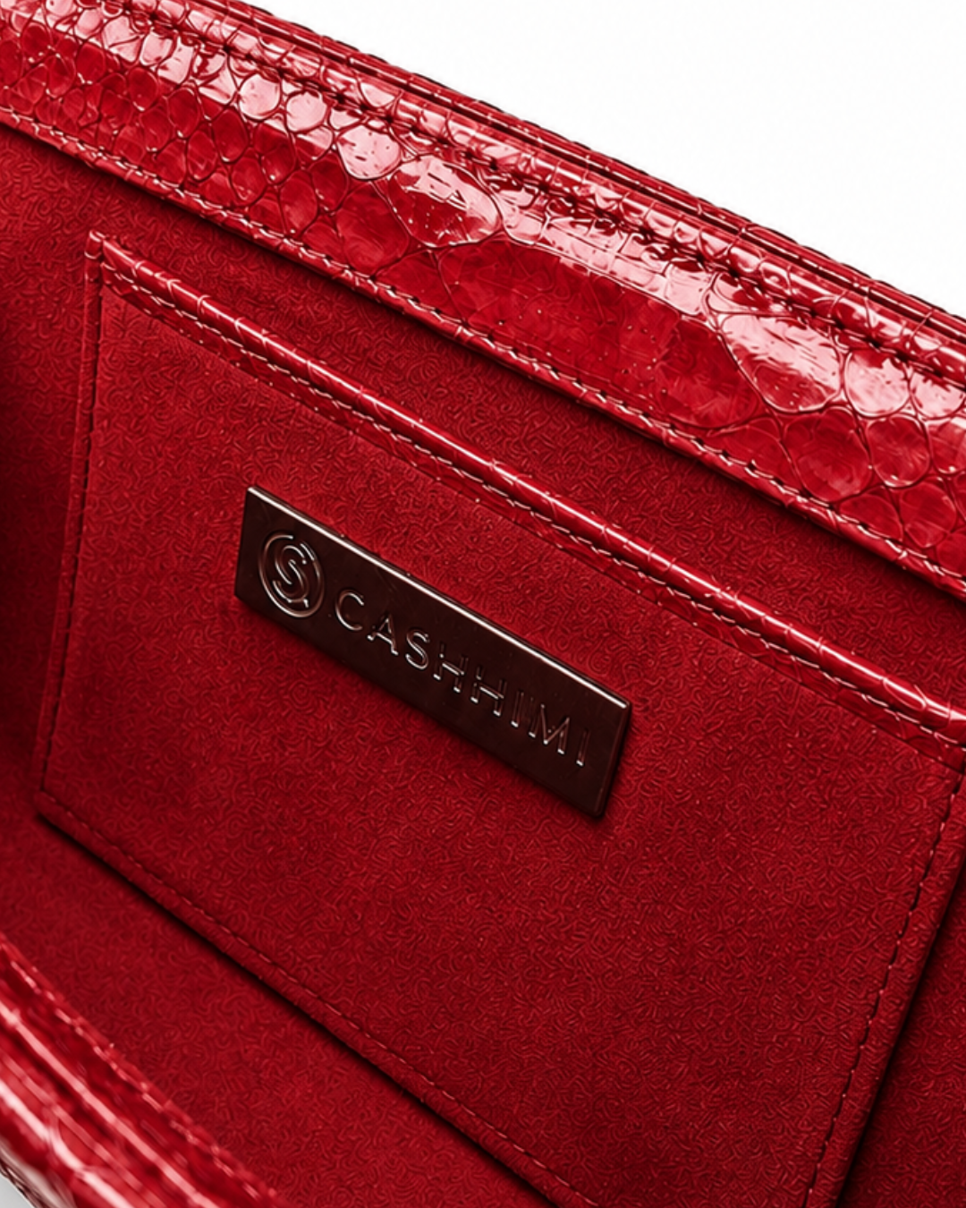 Malibu Italian Python Clutch Handbag Lipstick