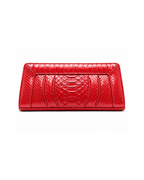 Malibu Italian Python Clutch Handbag Lipstick