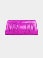 Malibu Italian Python Clutch Handbag Barbie