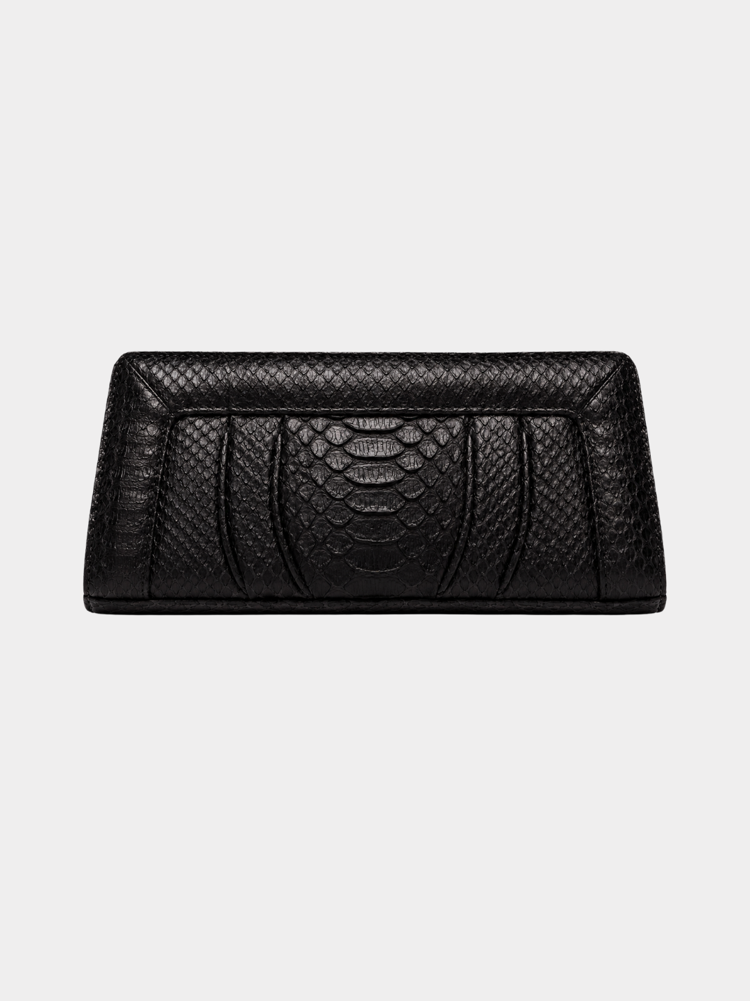 Malibu Italian Python Clutch Handbag Midnight