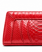 Malibu Italian Python Clutch Handbag Lipstick