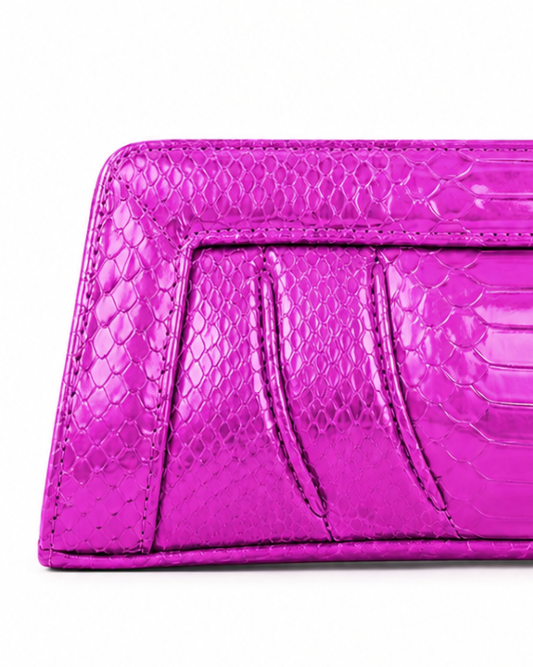 Malibu Italian Python Clutch Handbag Barbie