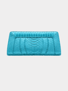 Malibu Italian Python Clutch Handbag Turquoise