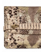 Metropolis Italian Python Leather Handbag Forest
