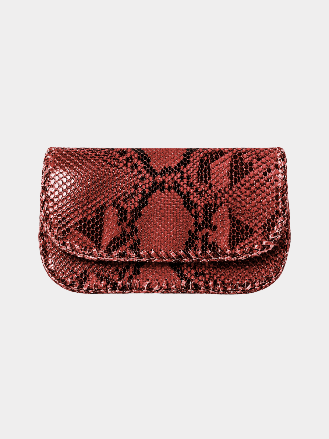 Milano Italian Python Clutch Handbag Lipstick
