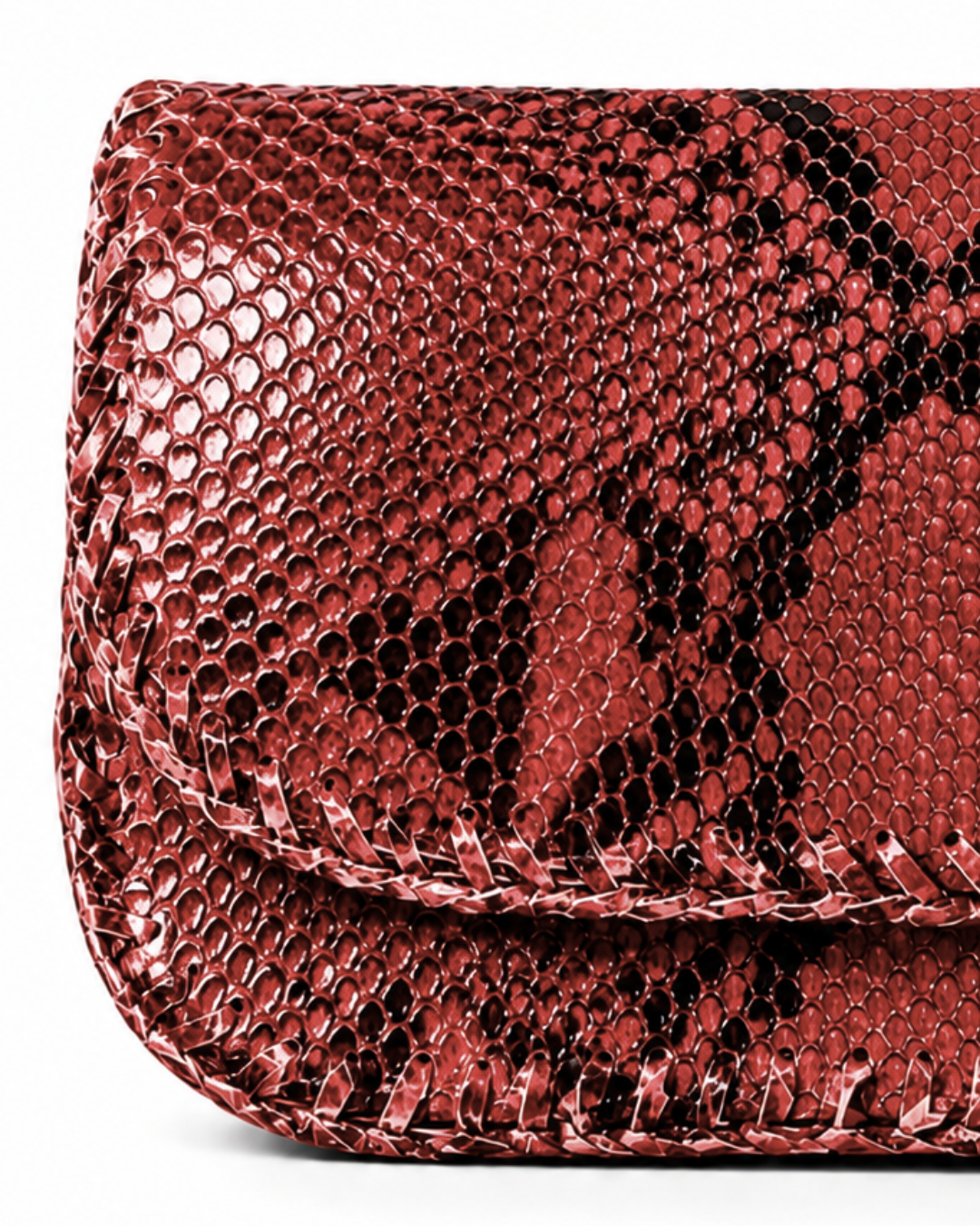 Milano Italian Python Clutch Handbag Lipstick
