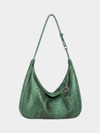 Orlando Italian Python Leather Handbag Emarald