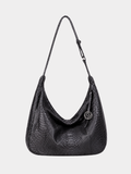 Orlando Italian Python Leather Handbag Midnight