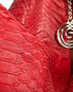 Orlando Italian Python Leather Handbag Somon