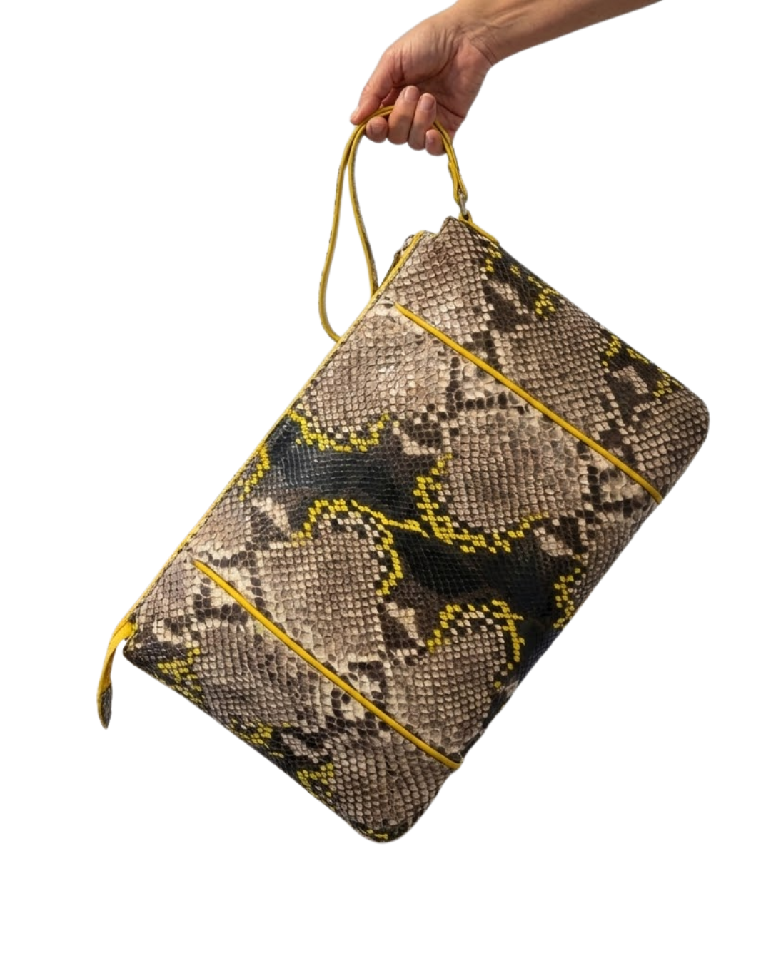 Silvicia Italian Python Leather Handbag