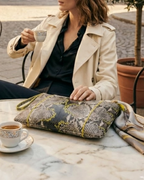 Silvicia Italian Python Leather Handbag