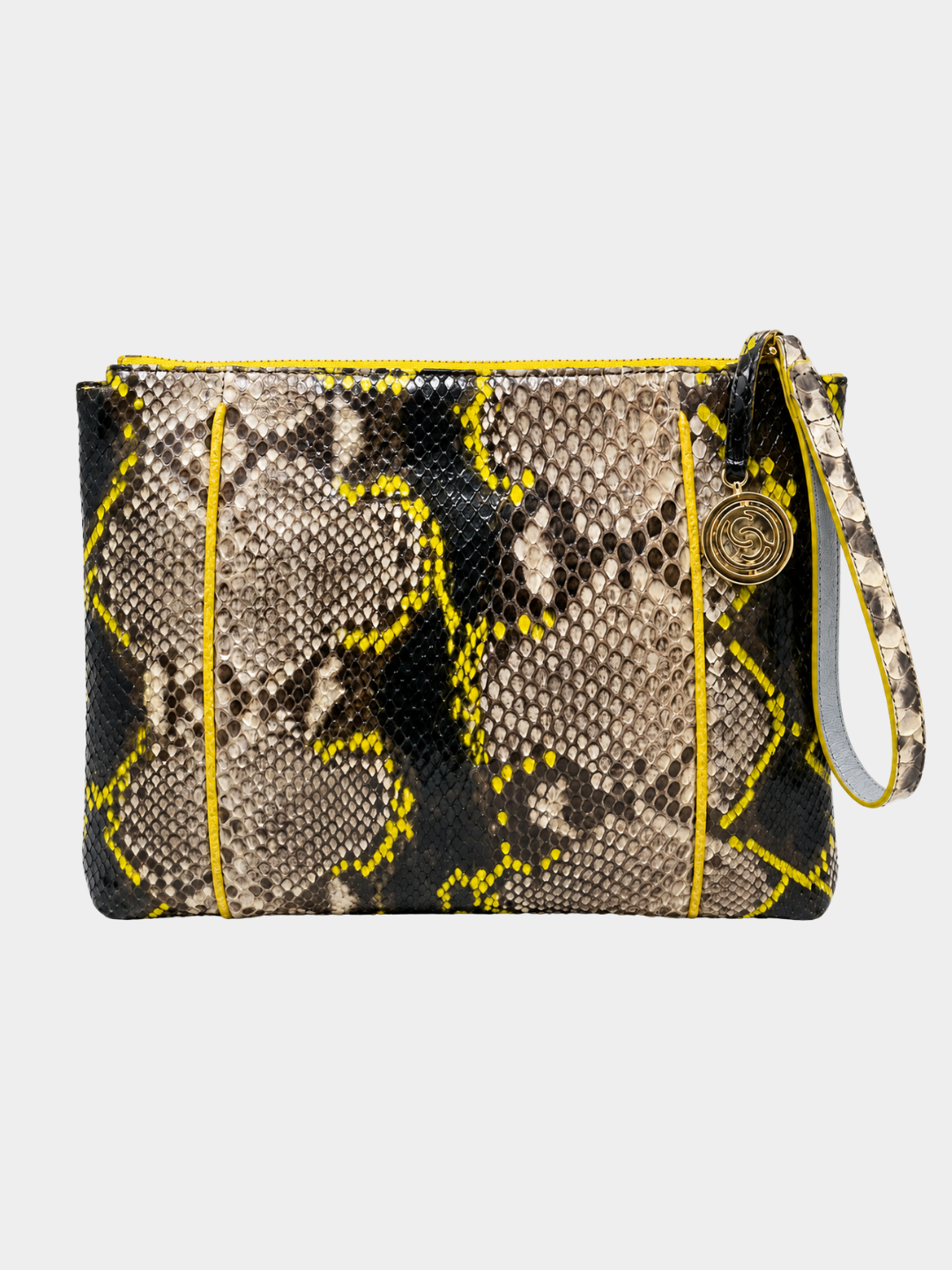 Silvicia Italian Python Leather Handbag