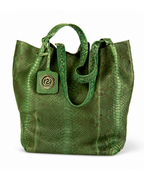 Texas Italian Python Leather Shoulder Bag