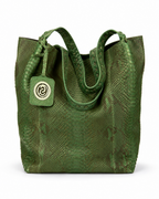 Texas Italian Python Leather Shoulder Bag