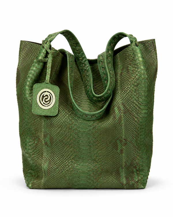 Texas Italian Python Leather Shoulder Bag