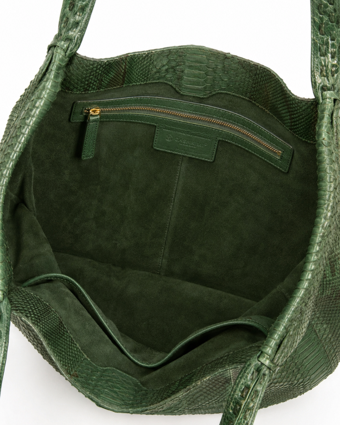 Texas Italian Python Leather Shoulder Bag