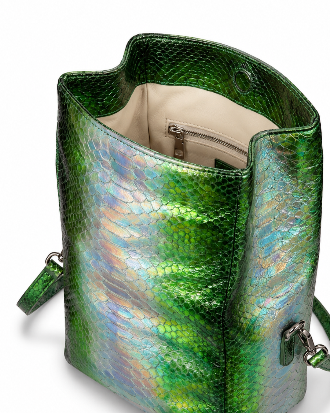 Utah Italian Python Leather Handbag