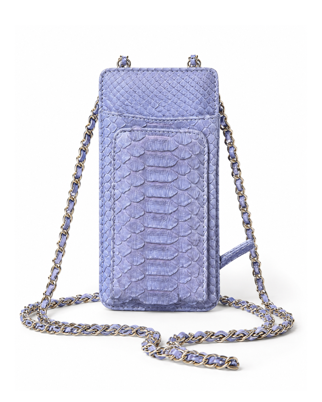 Valencia Italian Python Leather Wallet Purple Python
