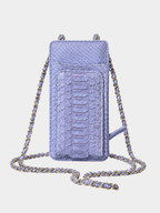 Valencia Italian Python Leather Wallet Purple Python