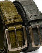 Vimont - Croco Leather Belt Void