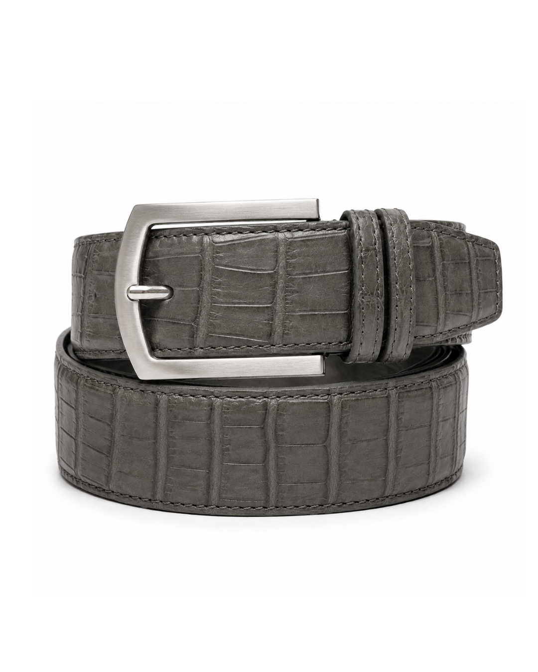 Vimont - Croco Leather Belt Void