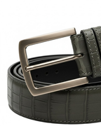 Vimont - Croco Leather Belt Void