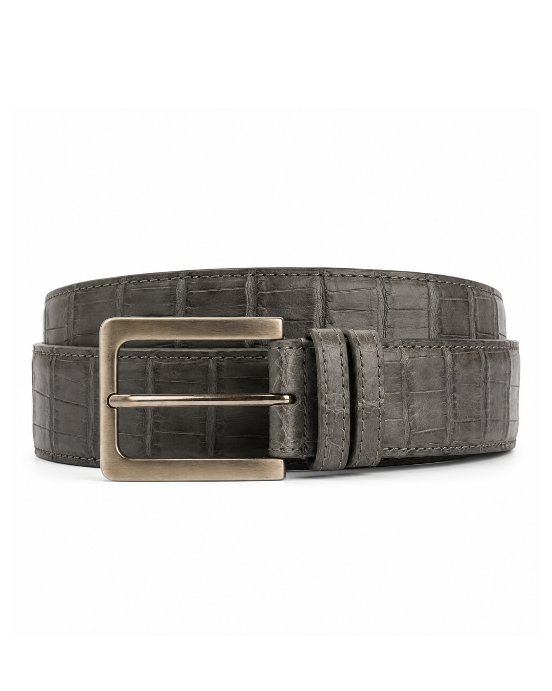 Vimont - Croco Leather Belt Void