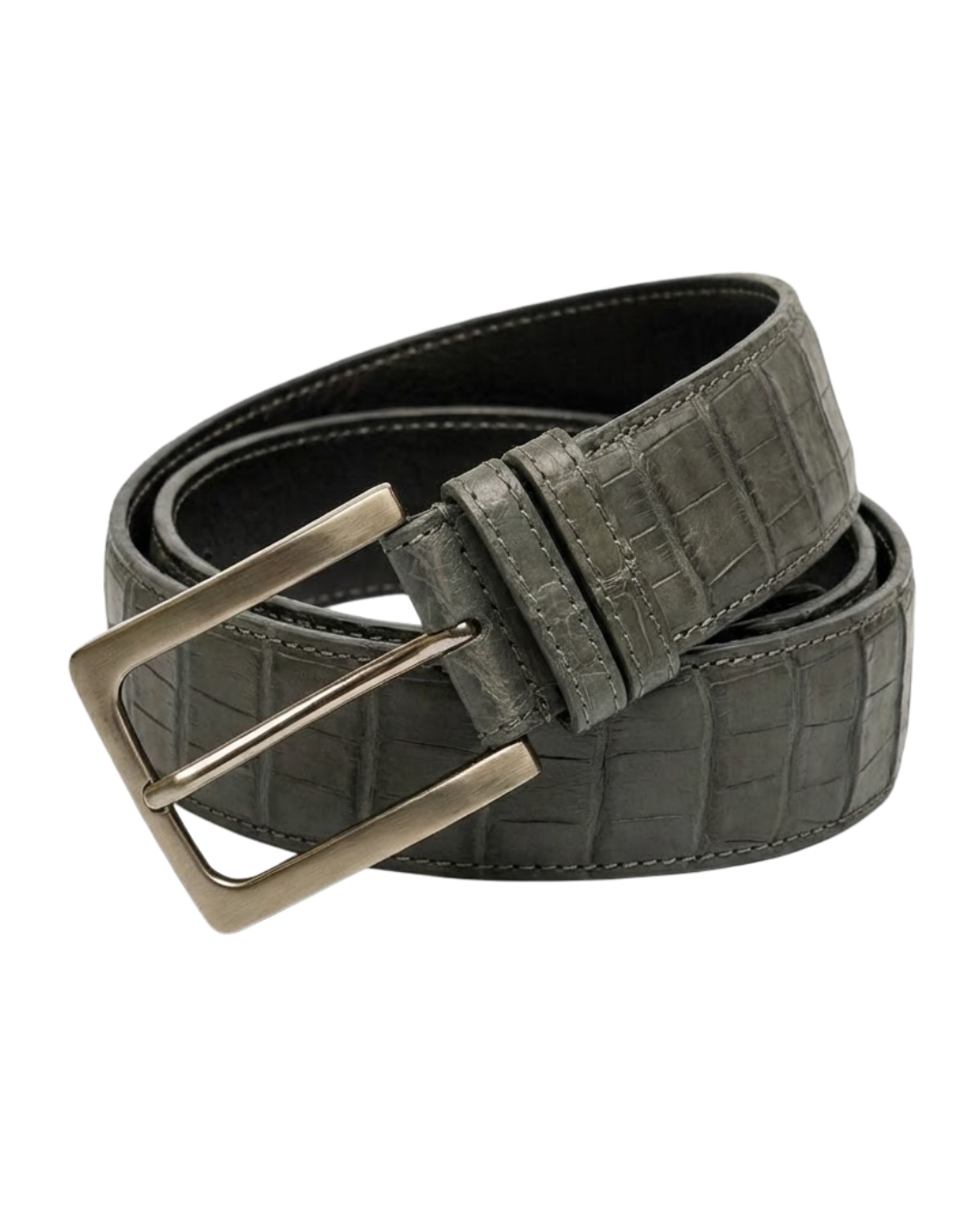 Vimont - Croco Leather Belt Void